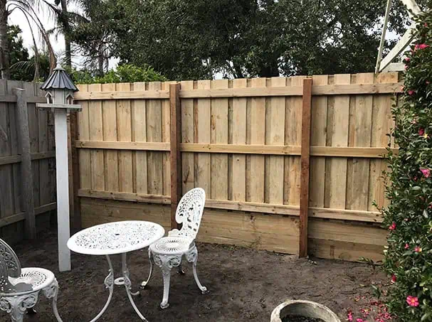 fence before painting